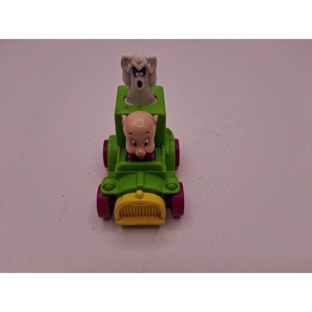 Warner Bros Porky Pig Porky's Ghost Catchers Car Looney Tunes 1992 Toy VTG 90's